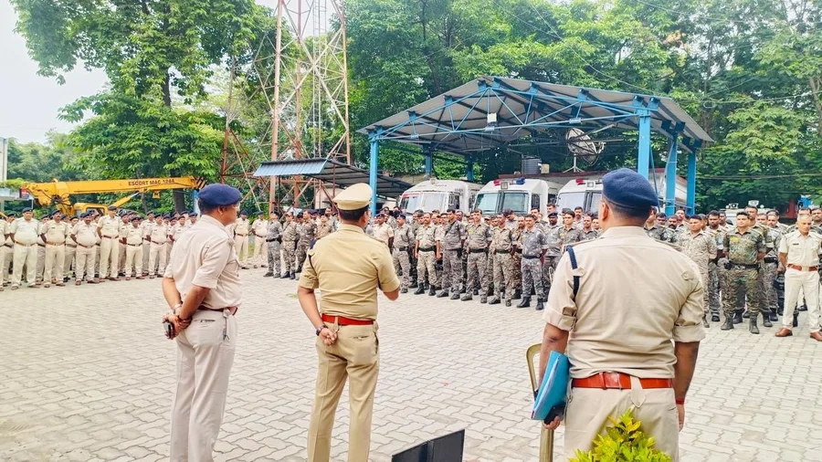जमशेदपुर में कानून-व्यवस्था सुधार के लिए एसएसपी ने जवानों को सतर्कता के कड़े निर्देश दिए