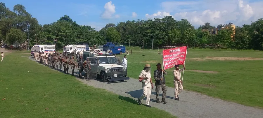 जमशेदपुर गोलमुरी पुलिस केंद्र में दंगा-रोधी मॉक ड्रिल, सुरक्षा तैयारियों का प्रभावी परीक्षण