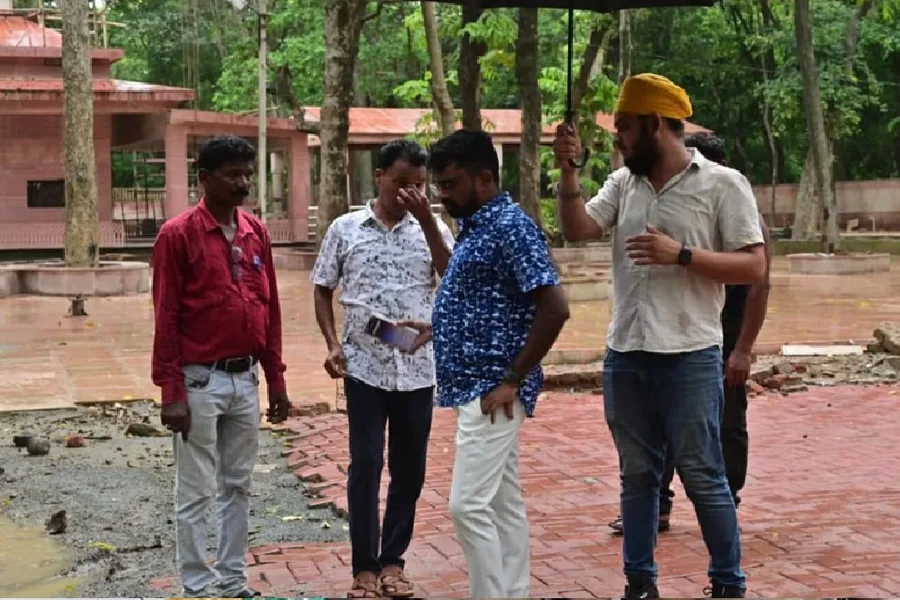 हरिणा मुक्तेश्वर धाम में श्रावण सोमवारी के लिए तैयारियां तेज, विधायक संजीव सरदार ने किया निरीक्षण